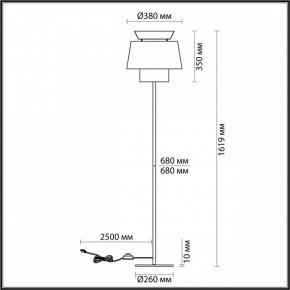 Торшер Odeon Light Kressa 4992/1F в Троицке - troick.mebel24.online | фото 4