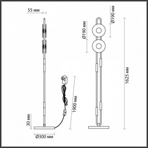 Торшер Odeon Light Magnet 5407/23FL в Троицке - troick.mebel24.online | фото 4