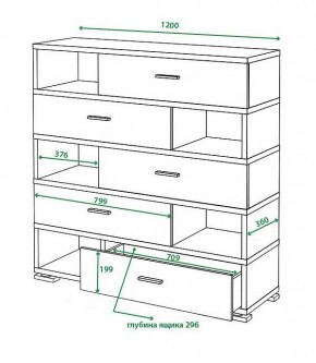 Тумба комбинированная Домино нельсон СБ-40/5 в Троицке - troick.mebel24.online | фото 2