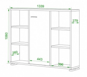 Тумба комбинированная Домино ПУ-60-2 в Троицке - troick.mebel24.online | фото 2
