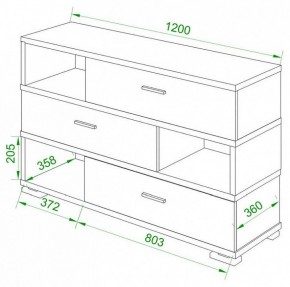 Тумба комбинированная Домино СБ-40/3-ПВК в Троицке - troick.mebel24.online | фото 2