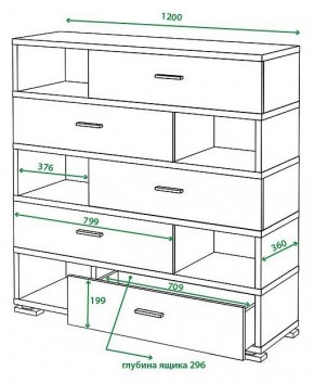 Тумба комбинированная Домино СБ-40/5-ПВК в Троицке - troick.mebel24.online | фото 2