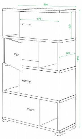 Тумба комбинированная СБ-30/4 в Троицке - troick.mebel24.online | фото 2