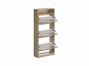 Тумба ОРИОН с тремя полками для обуви, цвет Дуб Сонома в Троицке - troick.mebel24.online | фото 2
