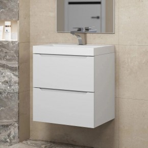 Тумба под раковину Uperwood Tanos 50 см, подвесная, белая матовая в Троицке - troick.mebel24.online | фото