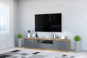 Тумба под ТВ "Хилтон" (Крафт золотой/Графит) в Троицке - troick.mebel24.online | фото