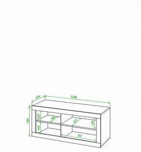 Тумба под ТВ Toivo Кон120 в Троицке - troick.mebel24.online | фото 2