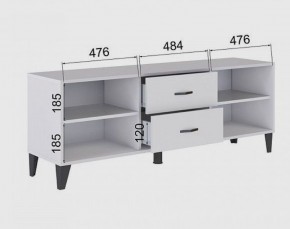 Тумба под ТВ ТВМ-6 (белый) в Троицке - troick.mebel24.online | фото 2