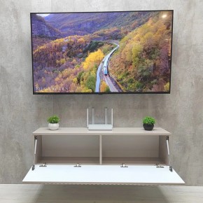 Тумба подвесная под ТВ LINES MTV4-MA 1150 Бежевый (Леда-М 10.1.5) в Троицке - troick.mebel24.online | фото 3