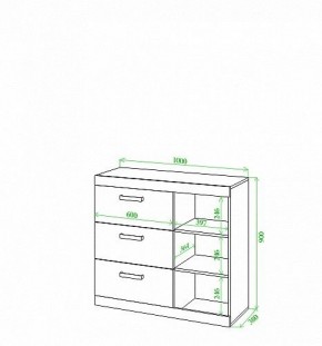 Тумба Toivo Км105 в Троицке - troick.mebel24.online | фото 2