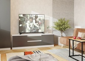 Тумба ТВ большая Парус (Белый/Графит) в Троицке - troick.mebel24.online | фото 2