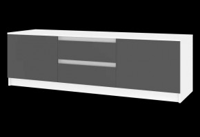 Тумба ТВ большая Парус (Белый/Графит) в Троицке - troick.mebel24.online | фото 4