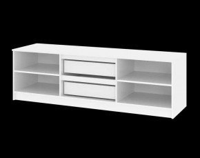 Тумба ТВ большая Парус (Белый/Графит) в Троицке - troick.mebel24.online | фото 5