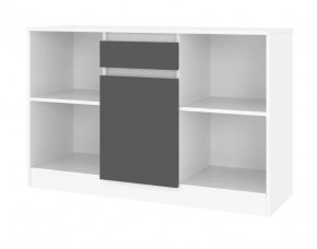Тумба ТВ малая Парус (Белый/Графит) в Троицке - troick.mebel24.online | фото