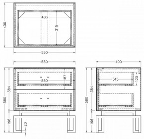 Тумбочка KFG085-NI в Троицке - troick.mebel24.online | фото 5