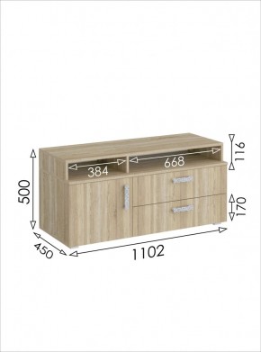 ТВ-тумба 1100 Салоу в Троицке - troick.mebel24.online | фото 6