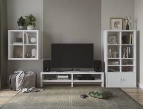 ТВ-тумба Энкель ТВ16, тамбурат, цвет белый в Троицке - troick.mebel24.online | фото 4
