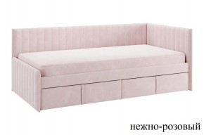 ТВИКС Кровать (тахта) с ящиками 900 (нежно-розовый) в Троицке - troick.mebel24.online | фото