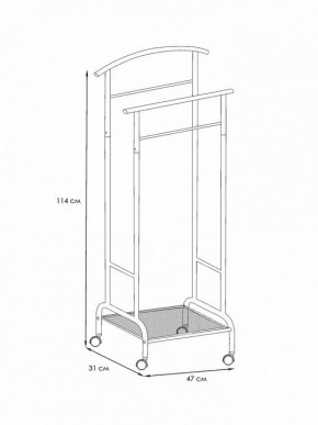 Вешалка для костюма Римини 2М в Троицке - troick.mebel24.online | фото 4