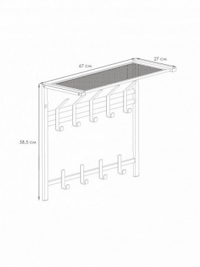 Вешалка-полка Торонто 22 в Троицке - troick.mebel24.online | фото 3