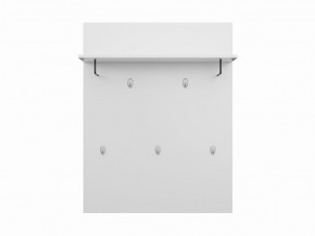 Вешалка СИРИУС настенная с полкой, цвет белый в Троицке - troick.mebel24.online | фото