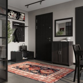 Вешалка СИРИУС настенная с полкой, цвет Дуб Венге в Троицке - troick.mebel24.online | фото 4