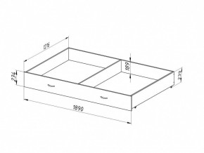 Ящик для металлических кроватей 120*190 (Венге) в Троицке - troick.mebel24.online | фото 2
