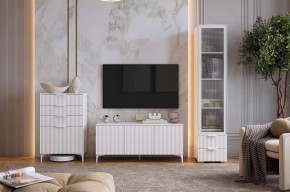ЗЕФИР Гостиная К1 (белое дерево/белый муар) в Троицке - troick.mebel24.online | фото