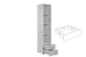 ЗЕФИР Гостиная К1 (белое дерево/белый муар) в Троицке - troick.mebel24.online | фото 6